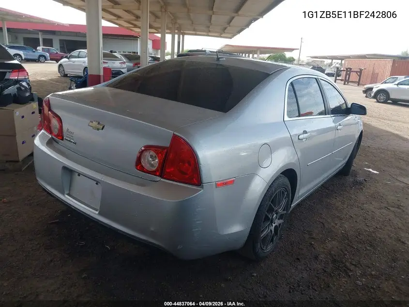1G1ZB5E11BF242806 2011 Chevrolet Malibu Ls