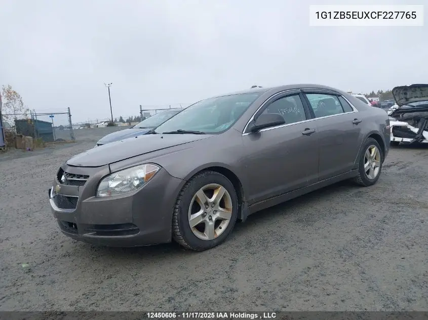 1G1ZB5EUXCF227765 2012 Chevrolet Malibu Ls