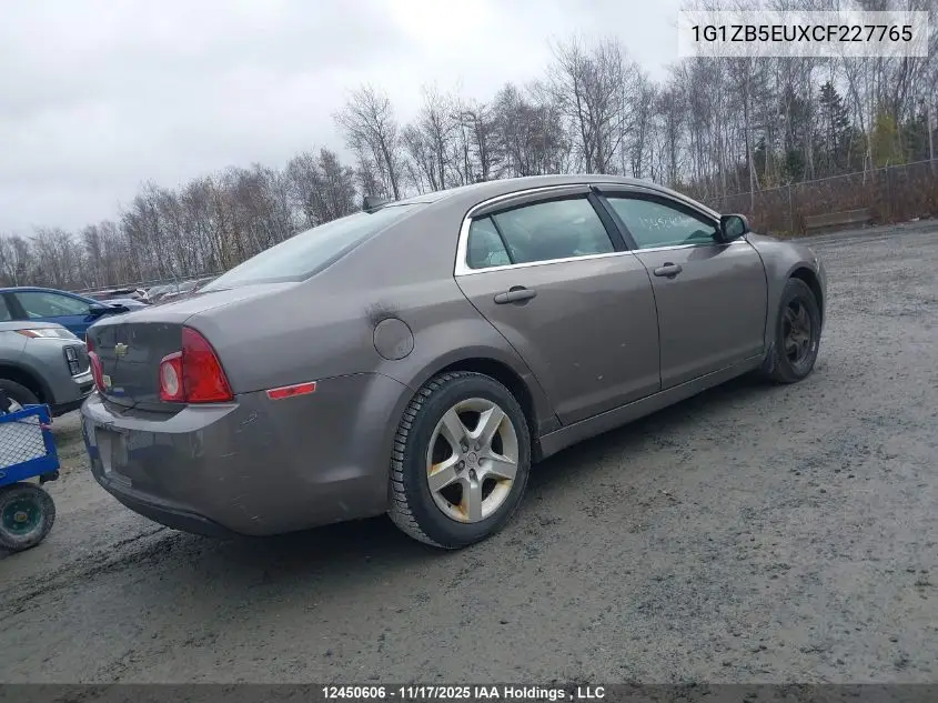 1G1ZB5EUXCF227765 2012 Chevrolet Malibu Ls