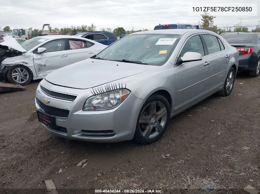 2012 Chevrolet Malibu 3Lt VIN: 1G1ZF5E78CF250850 Lot: 40434244