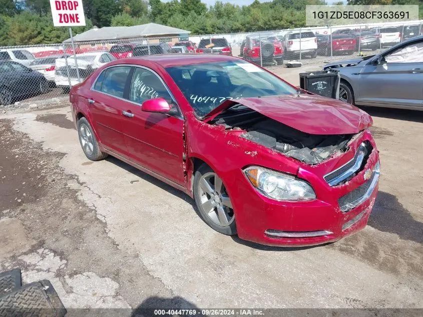 1G1ZD5E08CF363691 2012 Chevrolet Malibu 2Lt