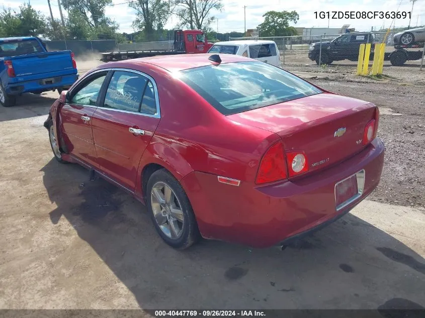 1G1ZD5E08CF363691 2012 Chevrolet Malibu 2Lt