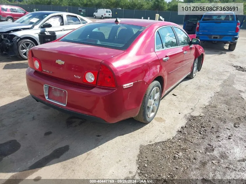 1G1ZD5E08CF363691 2012 Chevrolet Malibu 2Lt