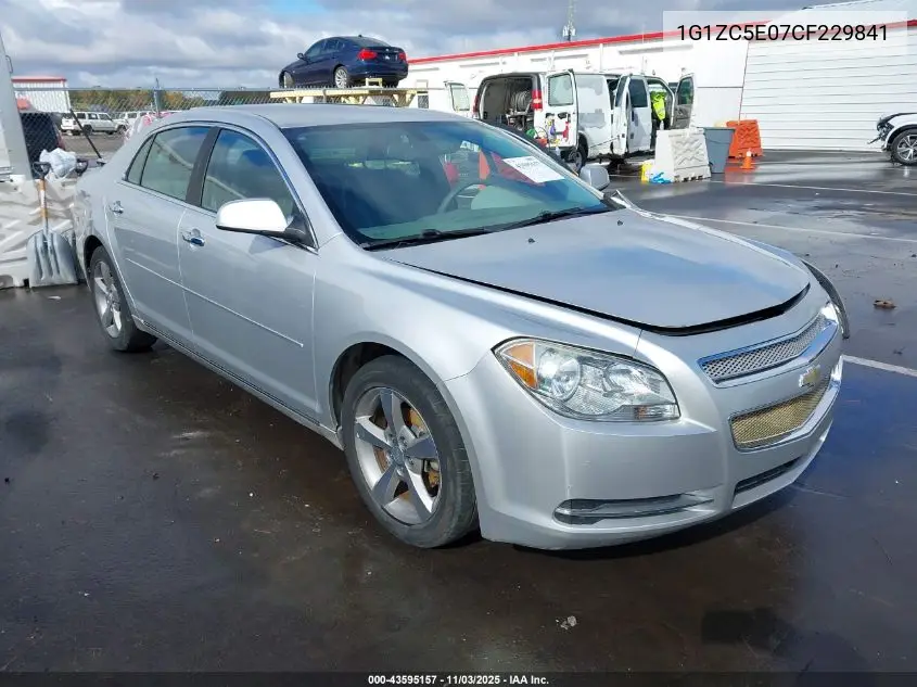 1G1ZC5E07CF229841 2012 Chevrolet Malibu 1Lt