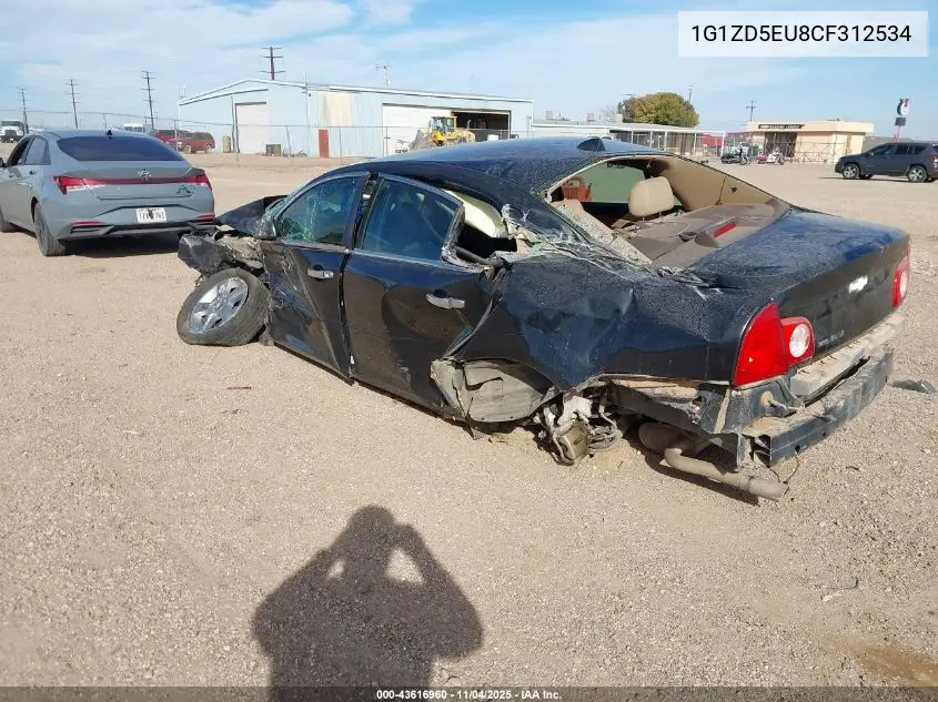 1G1ZD5EU8CF312534 2012 Chevrolet Malibu 2Lt