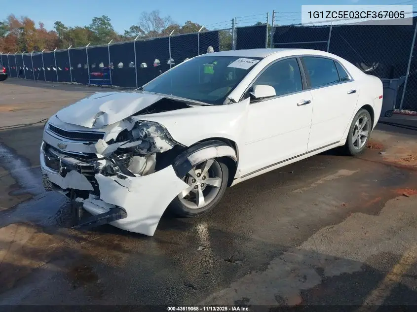 1G1ZC5E03CF367005 2012 Chevrolet Malibu 1Lt