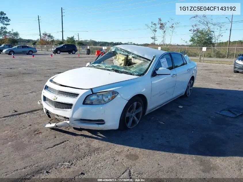 1G1ZC5E04CF143192 2012 Chevrolet Malibu 1Lt