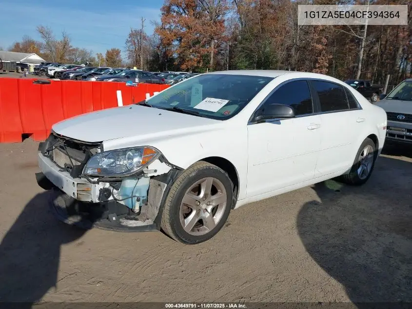 1G1ZA5E04CF394364 2012 Chevrolet Malibu Ls
