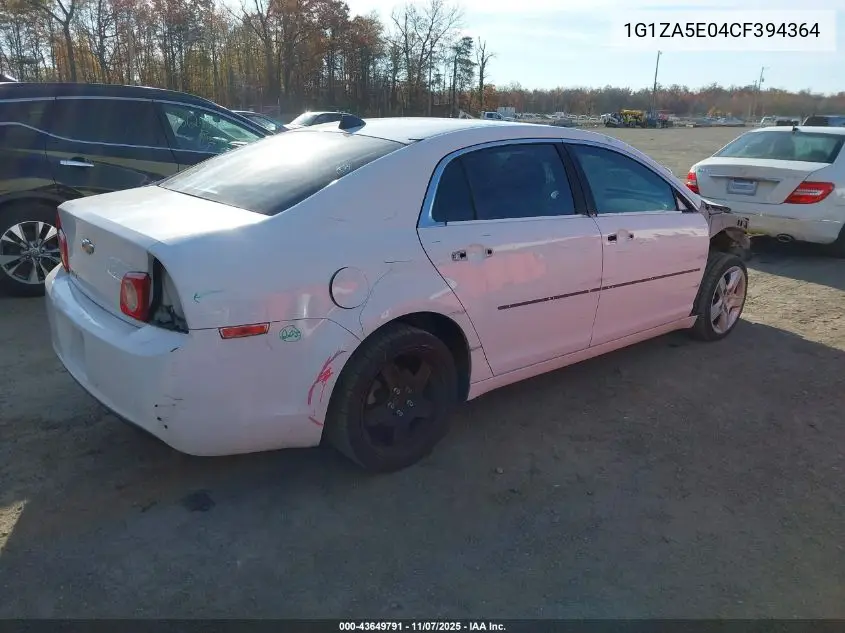 1G1ZA5E04CF394364 2012 Chevrolet Malibu Ls