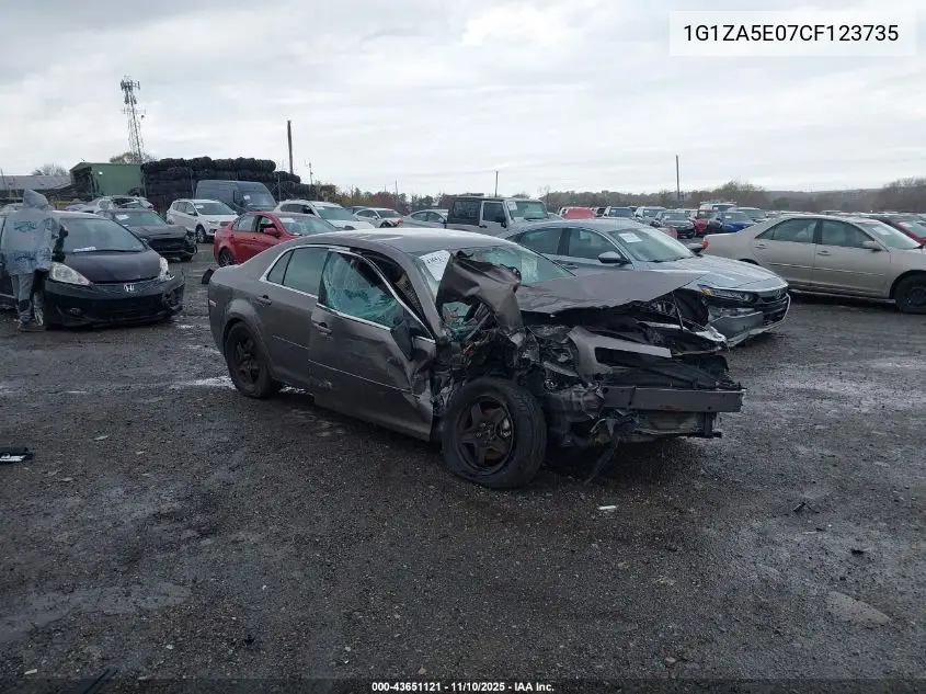 1G1ZA5E07CF123735 2012 Chevrolet Malibu Ls