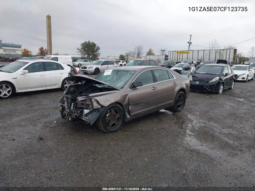1G1ZA5E07CF123735 2012 Chevrolet Malibu Ls