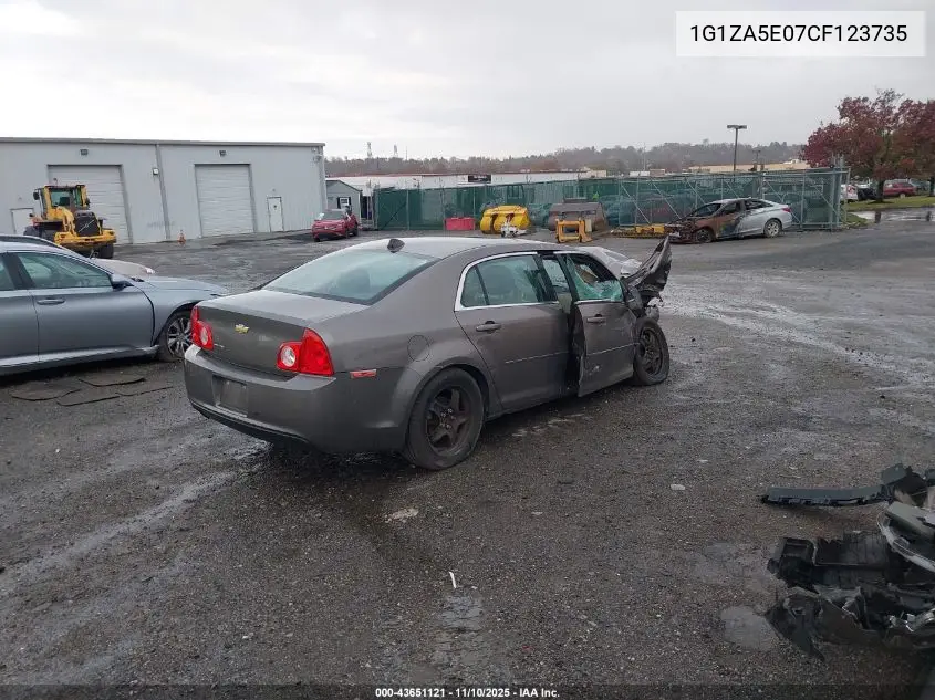 1G1ZA5E07CF123735 2012 Chevrolet Malibu Ls