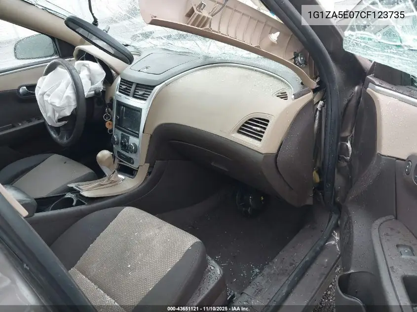 1G1ZA5E07CF123735 2012 Chevrolet Malibu Ls