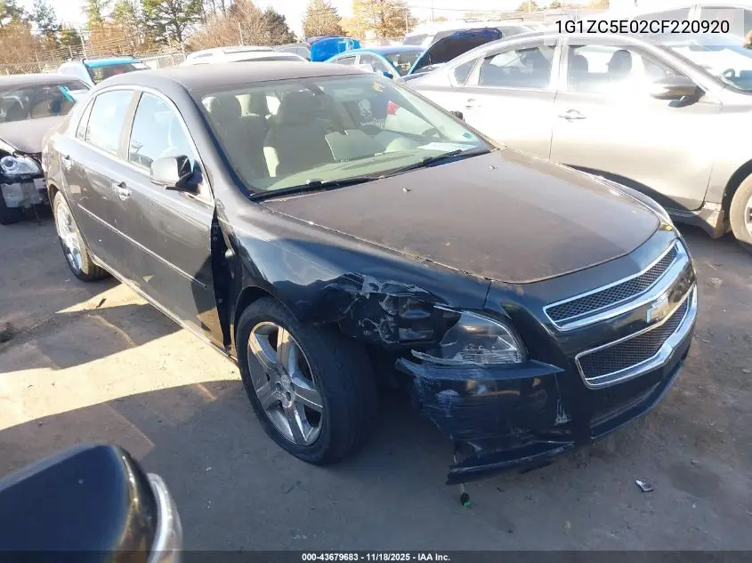 1G1ZC5E02CF220920 2012 Chevrolet Malibu 1Lt