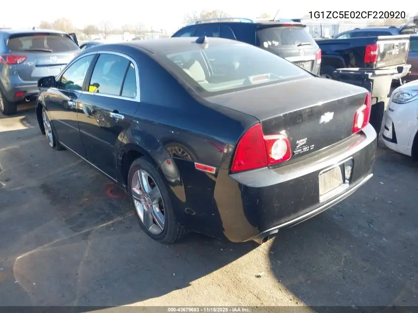 1G1ZC5E02CF220920 2012 Chevrolet Malibu 1Lt