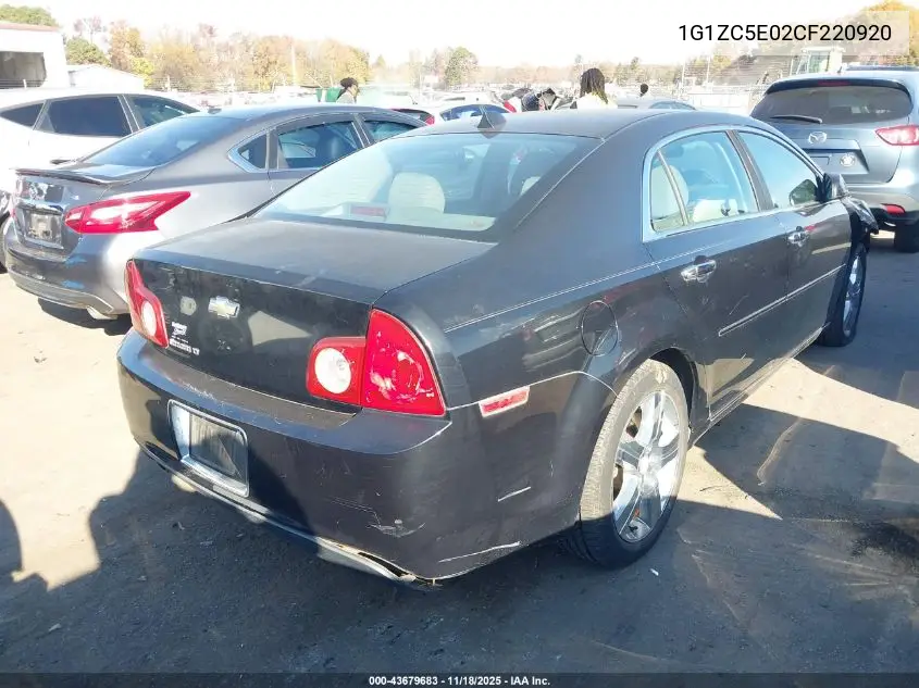1G1ZC5E02CF220920 2012 Chevrolet Malibu 1Lt