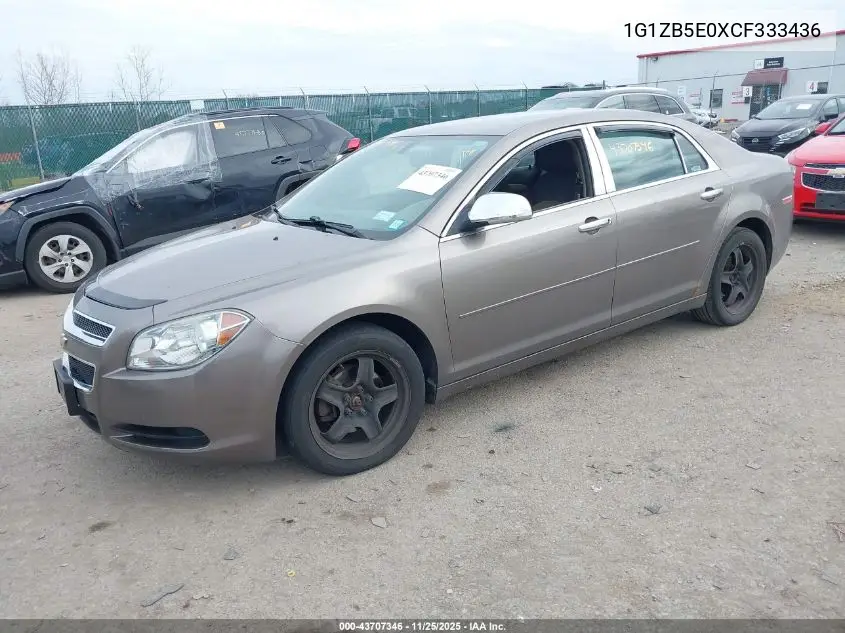 1G1ZB5E0XCF333436 2012 Chevrolet Malibu Ls