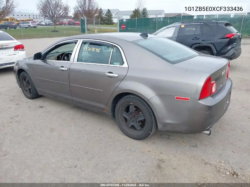 1G1ZB5E0XCF333436 2012 Chevrolet Malibu Ls