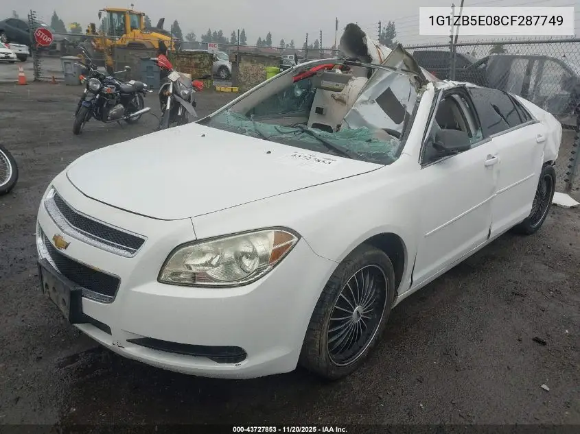 1G1ZB5E08CF287749 2012 Chevrolet Malibu Ls