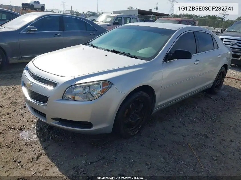 1G1ZB5E03CF232741 2012 Chevrolet Malibu Ls