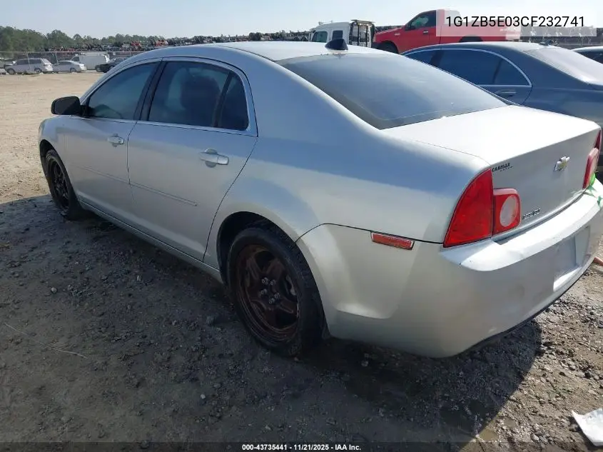 1G1ZB5E03CF232741 2012 Chevrolet Malibu Ls