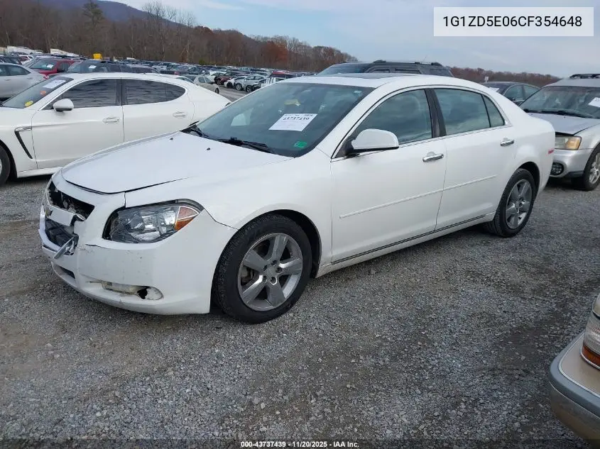 1G1ZD5E06CF354648 2012 Chevrolet Malibu 2Lt