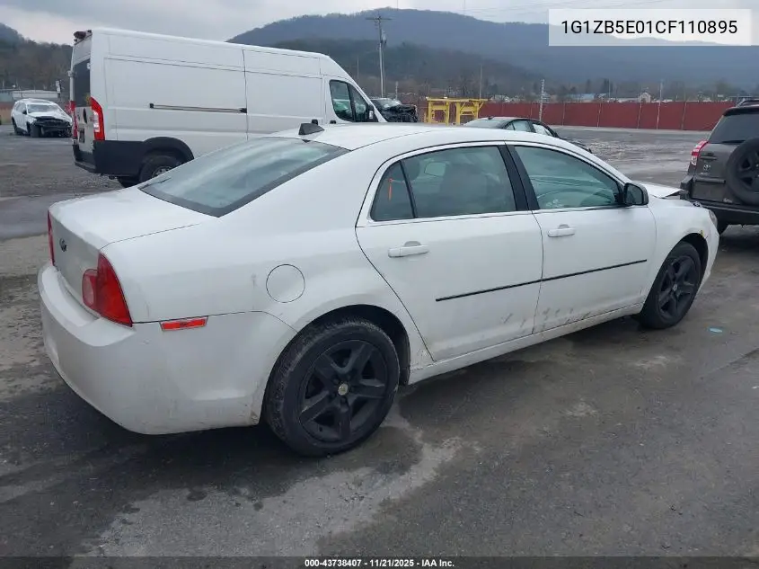 1G1ZB5E01CF110895 2012 Chevrolet Malibu Ls