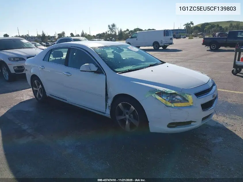 1G1ZC5EU5CF139803 2012 Chevrolet Malibu 1Lt