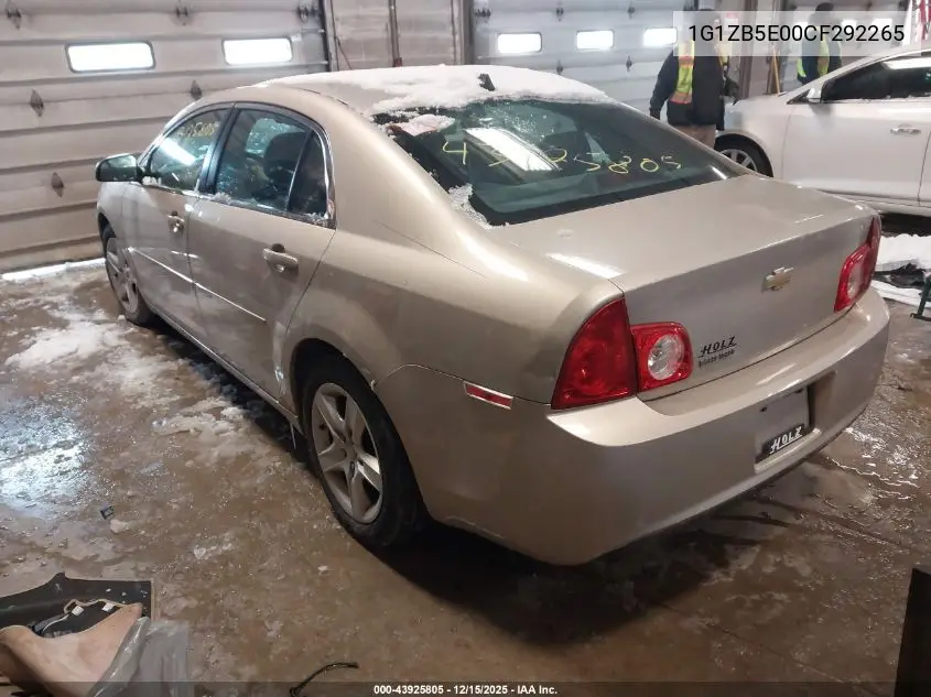 1G1ZB5E00CF292265 2012 Chevrolet Malibu Ls