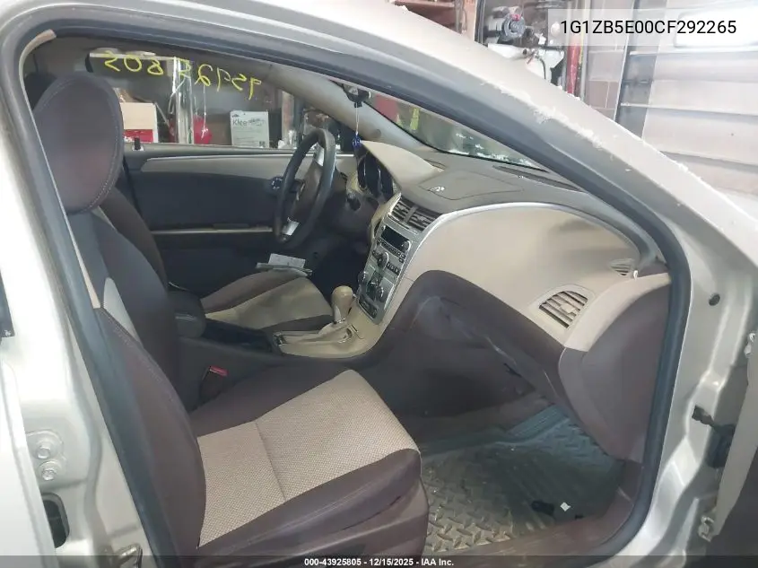 1G1ZB5E00CF292265 2012 Chevrolet Malibu Ls