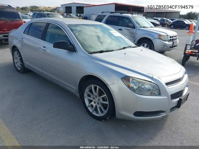 1G1ZB5E04CF194579 2012 Chevrolet Malibu Ls