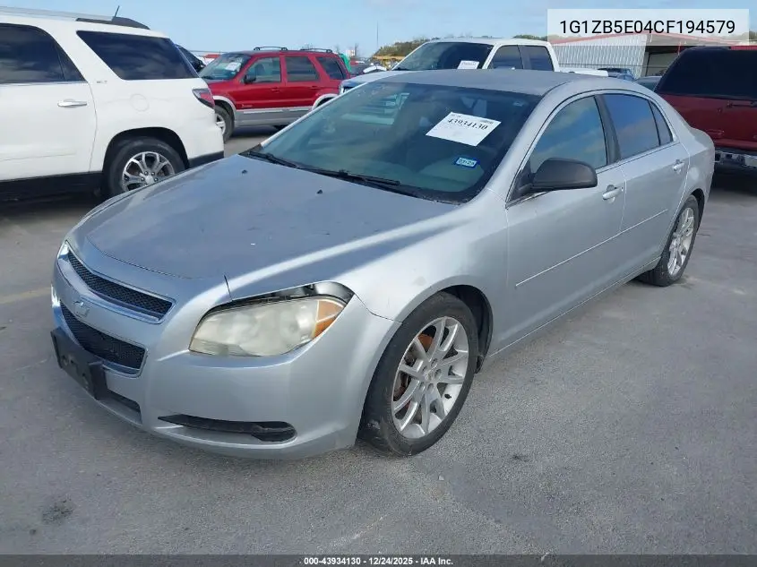 1G1ZB5E04CF194579 2012 Chevrolet Malibu Ls