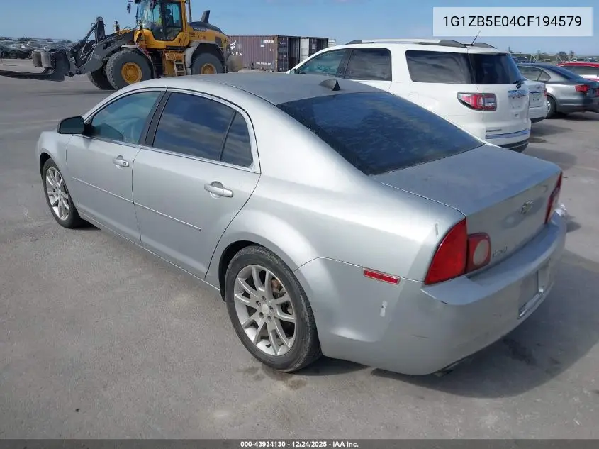1G1ZB5E04CF194579 2012 Chevrolet Malibu Ls