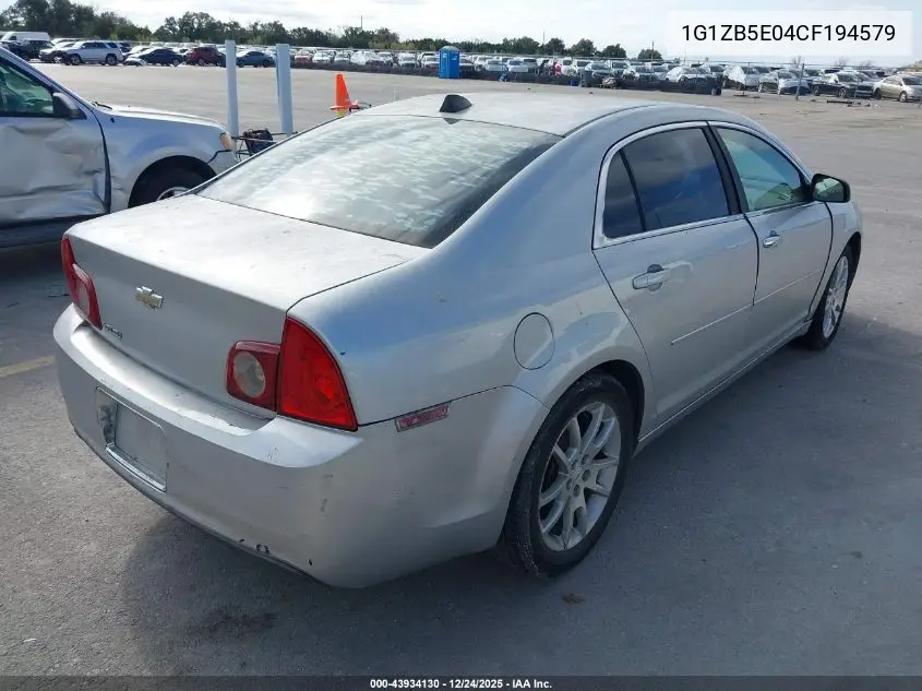 1G1ZB5E04CF194579 2012 Chevrolet Malibu Ls