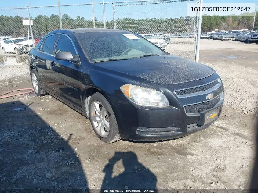 1G1ZB5E06CF242647 2012 Chevrolet Malibu Ls