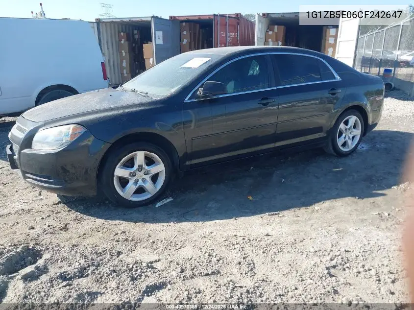 1G1ZB5E06CF242647 2012 Chevrolet Malibu Ls