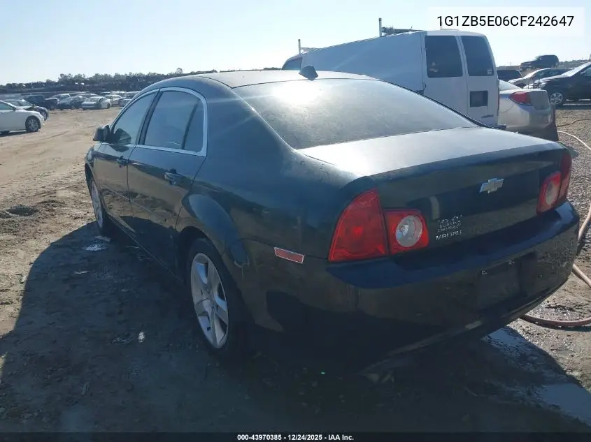 1G1ZB5E06CF242647 2012 Chevrolet Malibu Ls