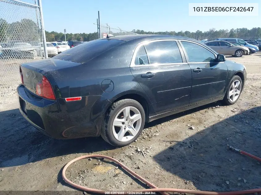 1G1ZB5E06CF242647 2012 Chevrolet Malibu Ls
