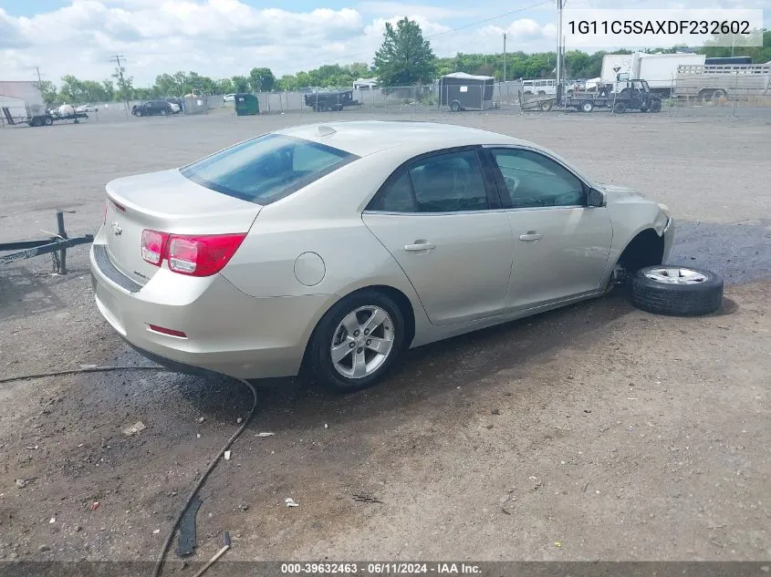 2013 Chevrolet Malibu 1Lt VIN: 1G11C5SAXDF232602 Lot: 39632463