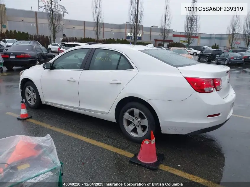 1G11C5SA6DF239319 2013 Chevrolet Malibu 1Lt