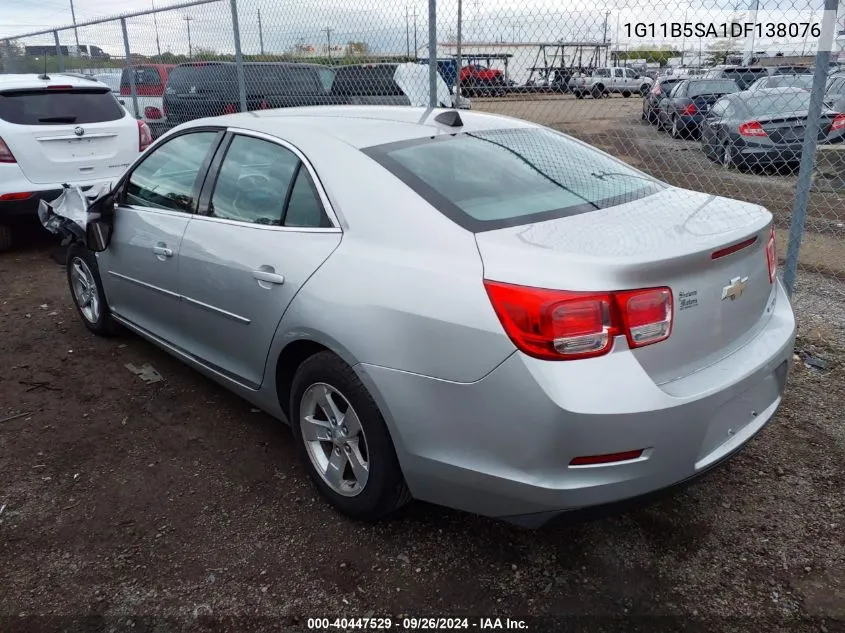 2013 Chevrolet Malibu 1Ls VIN: 1G11B5SA1DF138076 Lot: 40447529