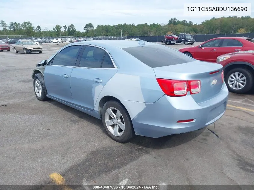 1G11C5SA8DU136690 2013 Chevrolet Malibu 1Lt