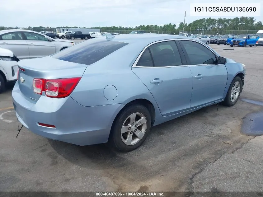 1G11C5SA8DU136690 2013 Chevrolet Malibu 1Lt