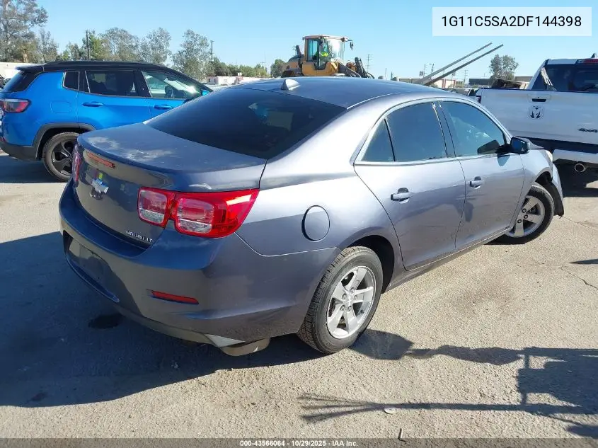 1G11C5SA2DF144398 2013 Chevrolet Malibu 1Lt