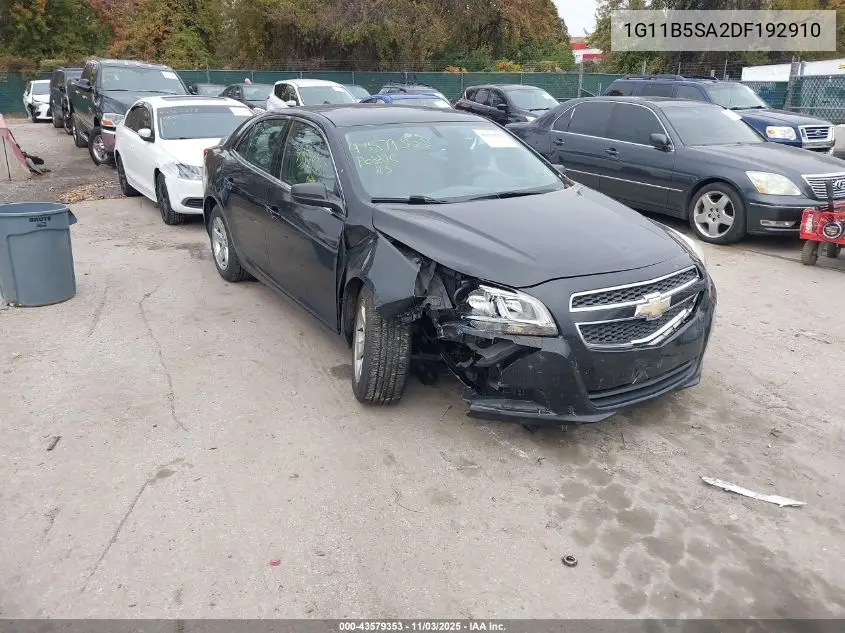 1G11B5SA2DF192910 2013 Chevrolet Malibu 1Ls