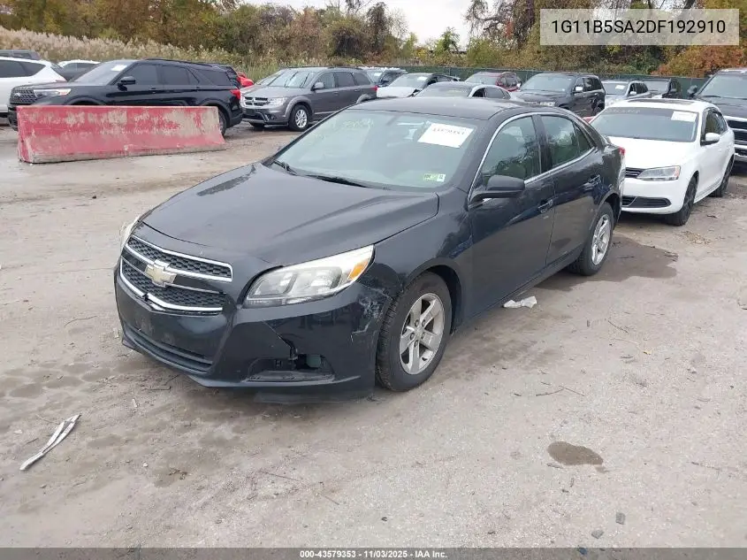 1G11B5SA2DF192910 2013 Chevrolet Malibu 1Ls