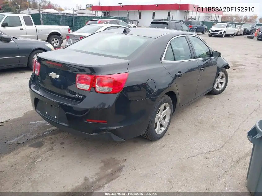 1G11B5SA2DF192910 2013 Chevrolet Malibu 1Ls