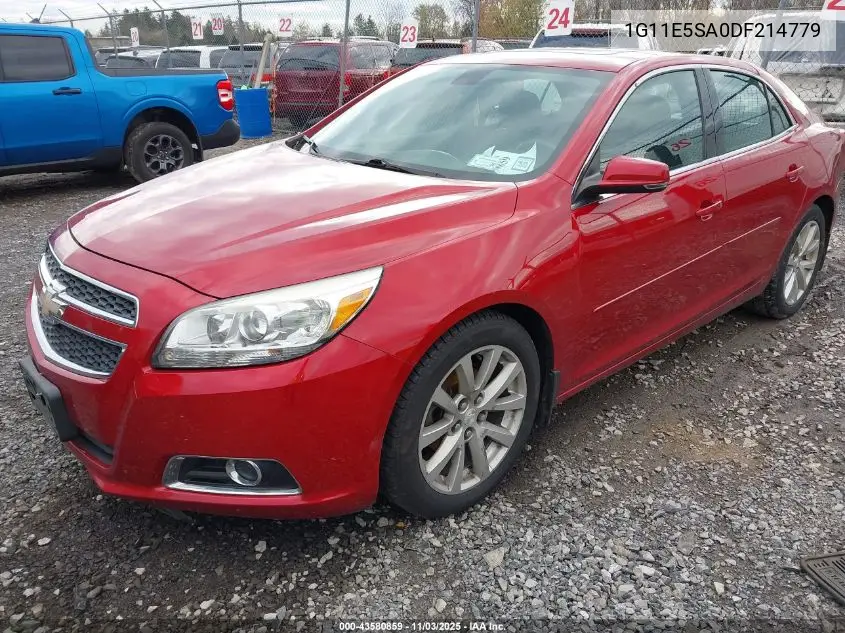 1G11E5SA0DF214779 2013 Chevrolet Malibu 2Lt