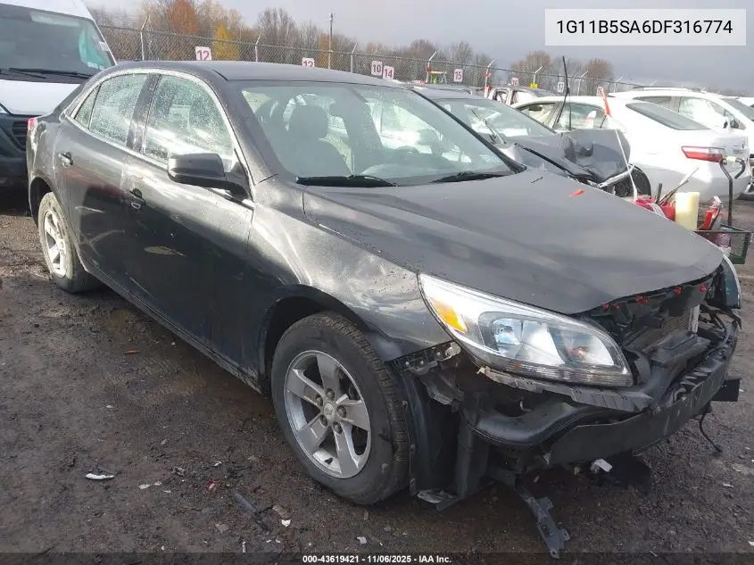1G11B5SA6DF316774 2013 Chevrolet Malibu 1Ls