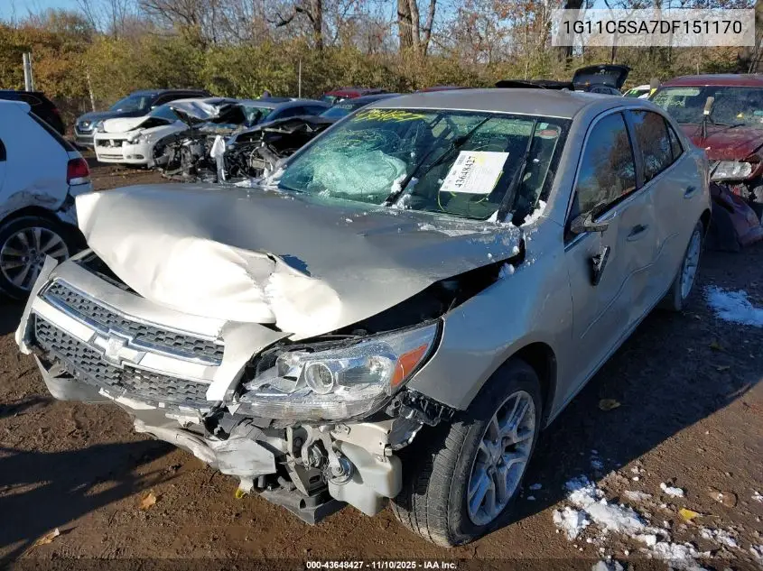 1G11C5SA7DF151170 2013 Chevrolet Malibu 1Lt